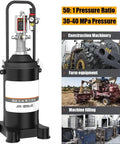 Gutsy Pneumatic Air Grease Pump For 20 Liter Oil Drum, heavy duty design for efficient high pressure lubrication and service work.