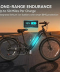 Powerful 2000W Peak Electric Mountain Bike With 864Wh Battery And Step Through Frame Delivers 40 To 80 Mile Range