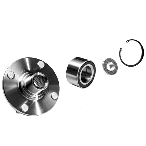 Front Wheel Bearing and Hub Assembly Repair Kit for Ford Focus from 2000 to 2011, 4 Lug Front Hub Replacement