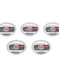 5 rolls of Desoldering Solder Wick Set, Pro-Grade Red Copper Braided Wire in various widths for electronics solder removal
