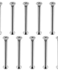 Heavy Duty M5 X 50Mm Chicago Screws And Binding Posts With Badass Grade Carbon Steel Hardware Kit delivers 10 polished screws.