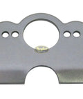 Self Ejecting Quarter Turn Back Plates For 7 16 Fasteners solid gray metal plate with holes for secure panel mounting in five pack kit.