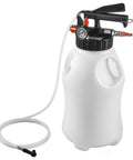 Pneumatic Transmission Fluid Pump 8 L Oil Fluid Extractor And ATF Refill Dispenser With 15 Adapters, HDPE Tank