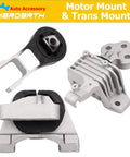 Direct Replacement Engine and Transmission Mounts for 2014-2021 Jeep Cherokee and 2015-2019 Chrysler 200 2.4L OE style set.