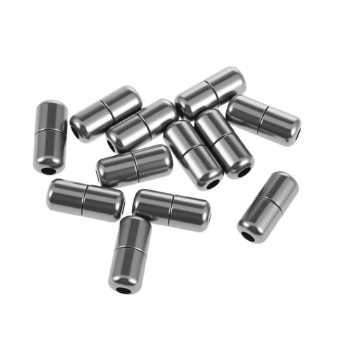 Anti Loosening Shoe Lace Locks Set For Sneakers 12 Pcs Glossy Metal Tip Ends Cord Locks Turn Locks Clip Buckles No Tie Shoelace Clips For Quick Secure Lacing During Running Walking Gym, 12 pcs zinc alloy