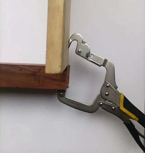 13 Inch Right Angle Corner Clamp With Dual Pins for thin and thick wood securing corner joint of wooden boards