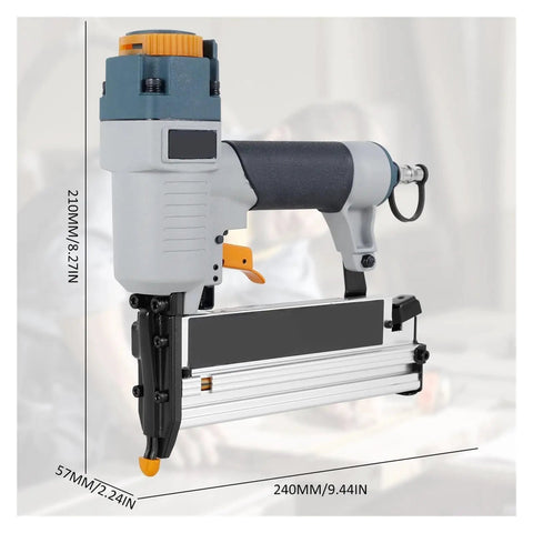Heavy Duty Straight Shooter Pneumatic Brad Nailer And Decorative Stapler 16 Gauge 18 Gauge Lightweight Air Tool With Hassle Free Depth Control For Carpentry And Home Reno Work
