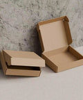 Rugged Corrugated Shipping Boxes 12x9x4 Inches Pack Of 60 Kraft Cardboard Mailers Brown Recycled Paper Open and Closed View
