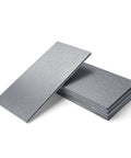 Stacked Peel And Stick Metal Backsplash Tiles 100 Piece Set Dope Brushed Aluminum Subway Style for Kitchen Walls 6x3 Inch