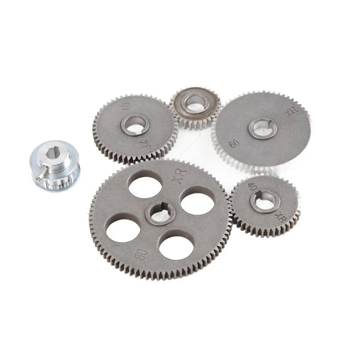 11Pcs Dope Mini Lathe Gear Set With 17 Teeth Motor Pulleys For Metal Cutting Machines T80 T50 T40 T35 T30 Exchange Gears