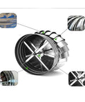 Built For The Grind 304 Stainless Steel Roof Exhaust Fan With Non Powered Damper For Warehouse Ventilation featuring detailed interior components.