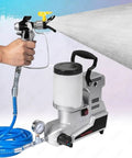 Heavy Duty 1600W Airless Paint Sprayer With Two Liter Tank And Five Meter Hose Three Adjustable Speeds High Pressure Electric Spray Gun being used to spray a surface.