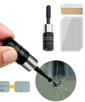 Windshield Crack Repair Kit for Chips and Cracks, 2025 Upgrade Glass Repair Liquid, quick fix application on cracked glass