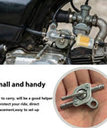 Three Sixteenths Inch Fuel Line Gas Filter Kit With 5mm Inline Fuel Filters, Shut Off Valve Petcock Petrol Switch installed on a bike engine.