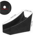 Close-up of U Shaped Chair Leg Protectors 10 Pack Thick No Slip Rubber Pads with dimensions shown for precise fit
