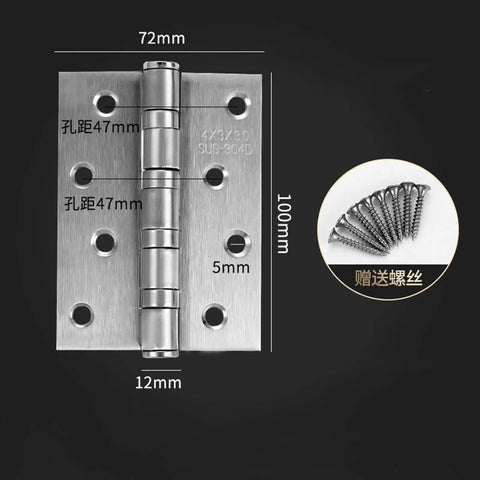 Stainless Steel Cabinet Door Hinges With Soft Close Damper For Quiet Smooth Kitchen Cabinet Doors No Fuss Easy Install For Beginners Durable Hardware One Piece, shown with measurements and screws