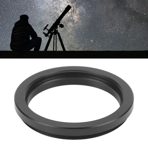 M48 To M42 Telescope Adapter Ring 0.75mm Thread Pitch, M48 Male To M42 Female Converter for astrophotography, black aluminum