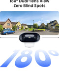 Argus 4 Pro 4K Solar Outdoor Wireless Camera With 180 Degree Dual Lens 8MP ColorX Night Vision showing wide dual-lens view