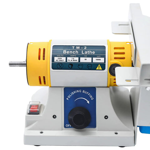 Desktop Do It All Jewelry Grinder And Polisher 320W 110V with polishing knob and bench lathe setup
