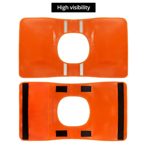 High visibility Heavy Duty Winch Damper 2 Pack Off Road Recovery Dampener With Pocket, Waterproof Vinyl Blanket That Reduces Recoil During Cable Snap, Compatible With All Winch Cables, Beefy Rugged Gear For Trail Rigs, orange 17 x 19 in
