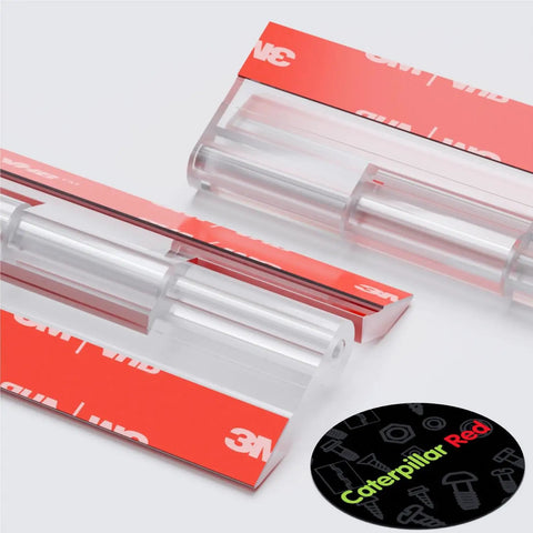 Clear Acrylic Hinges 12 Inch Four Pack Self Adhesive No Glue Needed Transparent 300mm Piano Hinges For Cabinets Boxes And DIY Projects