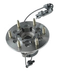 4WD Front Wheel Bearing Hubs Assembly Fits Chevy Colorado 2004 2005 2006 2007 2008, GMC Canyon 2004 2005 2006 2007 2008, Isuzu I350 2006, I370 2007 2008, 6 Lug With ABS, Bolt On Heavy Duty Replacement, close up view.