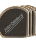 5 Inch Corner Furniture Sliders For Carpet Set Of 4 Beige Anti Slip Moving Pads with durable plastic base and rubber grip