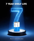 Heavy Duty 9V Alkaline Batteries 4 Pack For Smoke Detectors And Home Safety Gear Featuring A Rock Solid Leakproof Seal And Long Lasting Juice To Keep Your Everyday Electronics Running Smooth With Zero Hassle with a digital 7 years sign