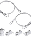 Heavy Duty Lift Cable Replacement Kit Compatible With Gate Assist Includes EZ Spring Clips 4 Aluminum Roller Pins And Washers 2 Pack