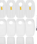 4 Pack Replacement Filters For Rocket DuoClean Vacuum Cleaners HV380 Series with brush, white filters displayed.