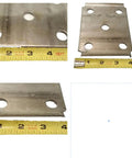 Four Half Inch U Bolts Trailer Leaf Spring Mount Kit For Three Inch Round Axles Fits 5200 Pound And 6000 Pound Axles Includes U Bolts Plates And Nuts Three By Six And One Half Inch GD Finish Beefed Up Ready To Roll. steel plate with four bolt holes