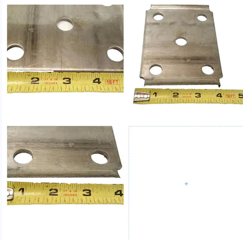 Four Half Inch U Bolts Trailer Leaf Spring Mount Kit For Three Inch Round Axles Fits 5200 Pound And 6000 Pound Axles Includes U Bolts Plates And Nuts Three By Six And One Half Inch GD Finish Beefed Up Ready To Roll. steel plate with four bolt holes