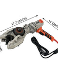 Portable Electric Rebar Socket Screw Wrench With 2600W Pure Copper Motor, Steady Double Chuck, adjustable torque features and dimensions.