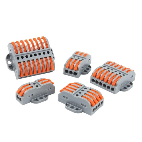 Easy Install Wire Connector Kit No Fuss Tool Free Quick Wire Cable Connectors With Fix Hole Universal Compact Wiring Terminal Block