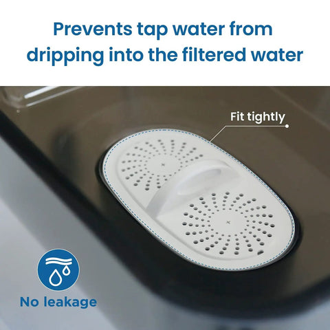 PF01A Water Filter Replacement For Your Water Pitcher And Dispenser Filtration System NSF Certified Cuts Lead And PFAS PFOA PFOS 3 Pack shown installed.
