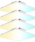 Super Bright 40W 2x2 LED Flat Panel Light 4 Pack, 4400 Lumen, Color Switchable 3000K 4000K 5000K, Dimmable Recessed Ceiling