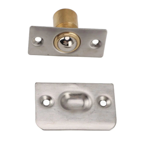 Adjustable Ball Catch Hardware For Cabinet Doors Solid Brass Latch Set with strike plate, rust resistant