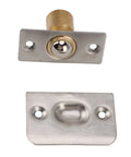 Super Duper Solid Brass Door Ball Catch Set 4 Pack Adjustable Spring Closet Latch with hidden bearing and full lip strike components.