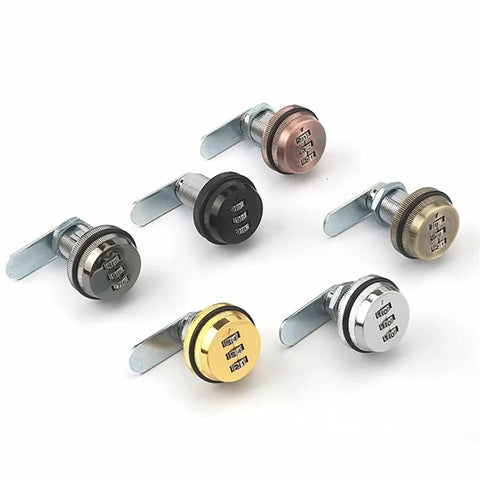 3 Digit Combination Mailbox Lock Seven Eighths Inch Rotary Tongue Cam Lock For Cabinets And Drawers Security Lock With Keyless Access