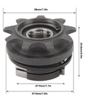 9T 12mm Freewheel For Folding Bikes Single Speed Cog Sprocket with dimensions and high-strength steel build