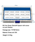 910 Piece M3 Brass Hex Standoff Spacer Kit With Screws Nuts And Washers For PCB And Motherboard Assembly, Complete Electronics Gear For DIYers And Tech Nerds. Plastic case with M3 brass standoffs, screws, nuts and washers for PCB assembly