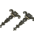 Heavy Duty Stainless Steel Self Closing Reversible Door Hinges With Smooth As Butter Bearing Action Knockout Quality, ornate design detail.
