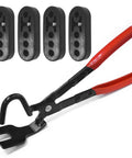 Professional Exhaust Hanger Removal Plier Tool Set With 4 Rubber Mounts For Universal Muffler Installation And Repair Jobs On Any Ride, steel pliers