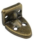 Close-up of Retro Iron Suitcase Hinges 4 Pack With Installation Screws For Cabinets Drawers Storage Boxes Gift Boxes Jewelry Boxes Built To Last.