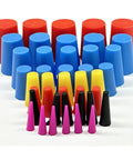 DUSCOKE 42 Piece Tapered Plugs Assortment Kit High Temp Silicone Rubber Stoppers For Media Blasting And Powder Coating Masking Holes During Painting Or Spray Jobs With 8 Sizes Including Tiny To Big Hole Filler, colorful silicone tapered plugs set