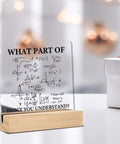 Funny Math And Engineering Desk Sign Acrylic 4 By 4 Inch Plaque Gift For Engineers Teachers And Students Office Decor