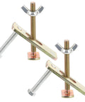 Woodworking Hold Down Clamp Kit For Routers And Milling Aluminum Alloy Press Plates 2 Sets with durable screws and plates