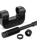Heavy Duty Brake Anchor Pin Press For Semi Trucks And Class 6 8 Maintenance Quick Pin And Bushing Removal From S Cam Q Brakes Without Hammering Wide Compatibility With Kenworth Peterbilt Freightliner Mack Volvo And More 16002, showing steel C-frame and components