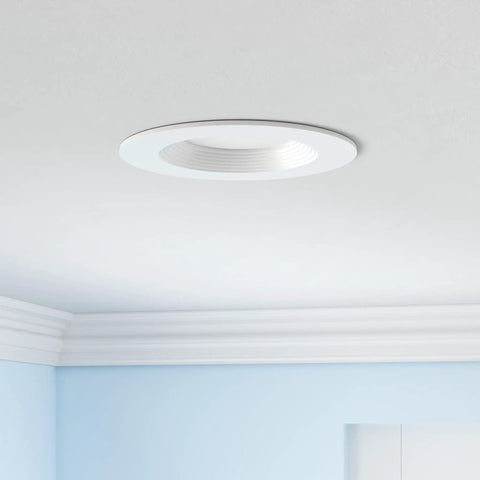 6 Inch Smart LED Recessed Lights 4 Pack 13W 1100LM Retrofit Can Lights RGBCW Color Changing Dimmable Downlights ceiling view