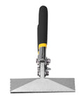 Front view of Workhorse Heavy Duty Hand Seamer Pliers for sheet metal with non-slip black handle and yellow accents, ideal for HVAC work.